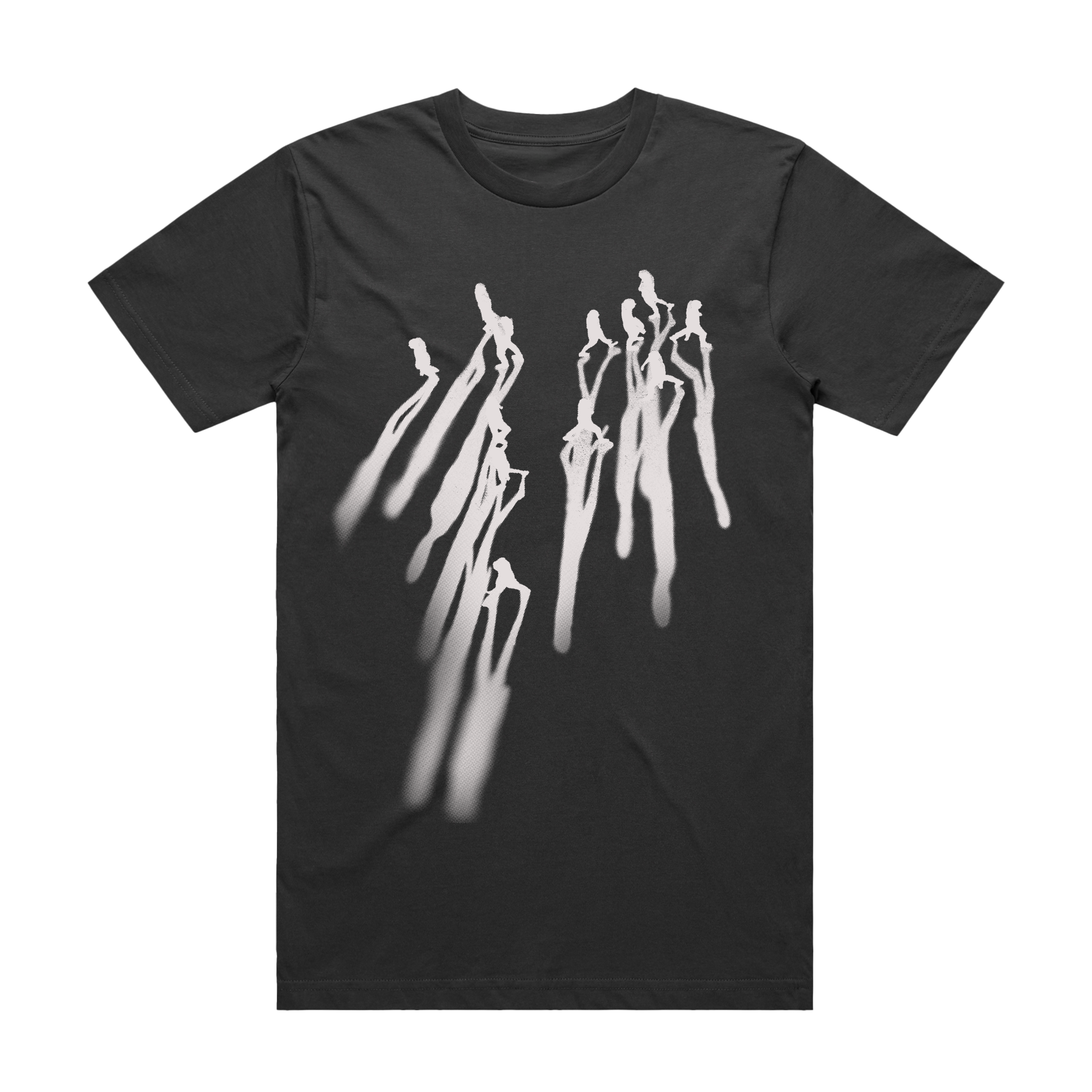 Shadow Print Charcoal T-Shirt - Official Doves