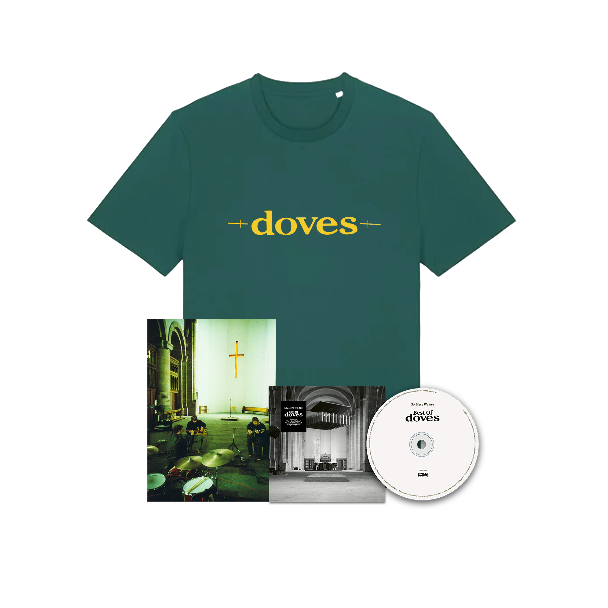 T-Shirt + Alt Artwork CD + Signed Art Card - Official Doves
